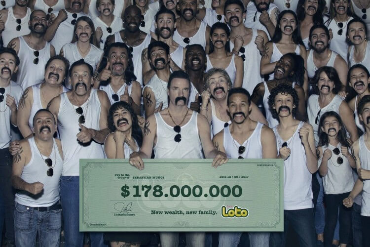 Рекламы лотереи Loto Chile - стиль деревенщин