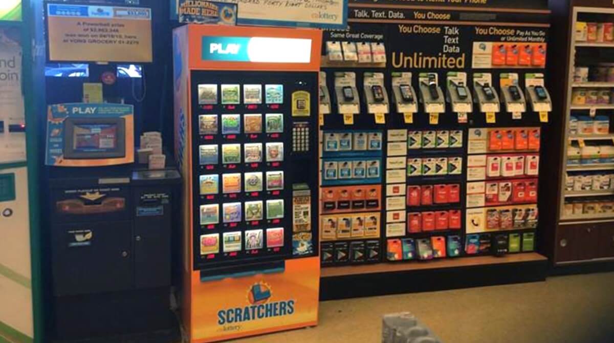 Лотерейный автомат в Калифорнии